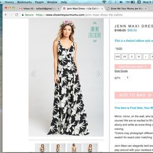 Maxi Dress with Chiffon Overlay